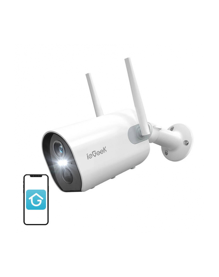 Iegeek Bezprzewodowa Kamera Zewnętrzna Wifi Zs-Gx2S Biała (ZSGX2SWHITE) główny