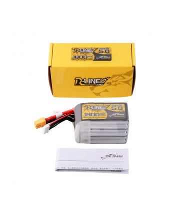 Tattu Akumulator Lipo R-Line Version 5.0 1800mAh 22.2V 150C 6S z wtyczką XT60 nr 1