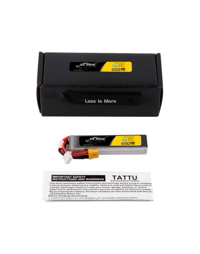 Tattu Long-Pack Bateria Akumulator LiPo Li-Poly 2S 650mAh 95C 7.6V Hv XT30 główny