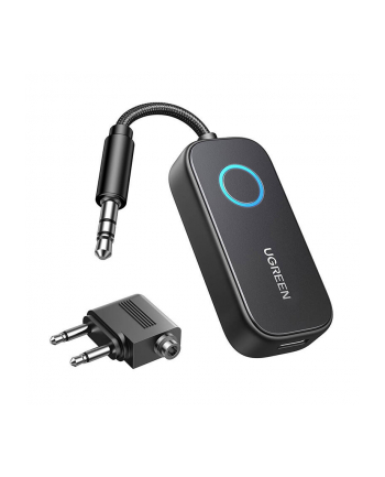 Odbiornik / nadajnik Bluetooth 5.3 Ugreen CM671, mini jack 3.5mm, 300mAh + adapter samolotowy nr 2