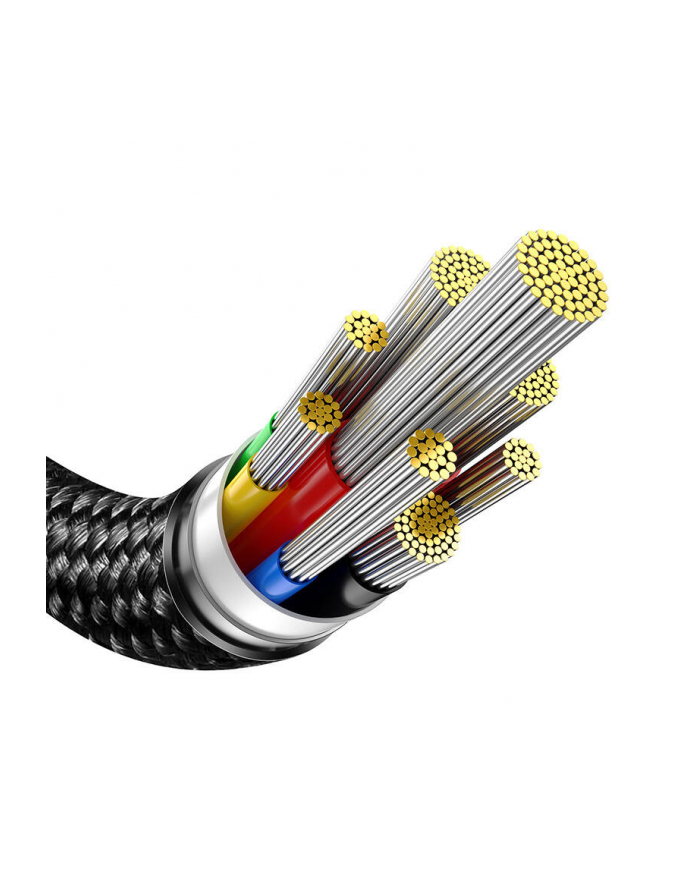 Kabel przewód USB Typ-C 3.2 do Typ-C 3.2 150cm Baseus Tungsten Gold, 100W 4K 60Hz - czarny (P10319800111-00) główny