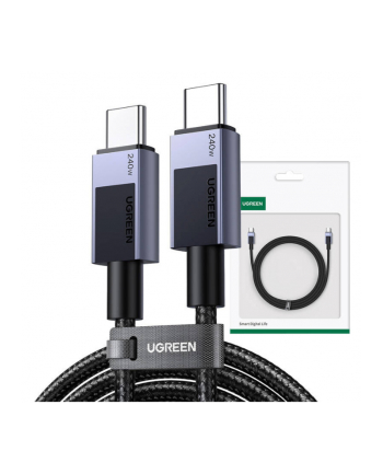 Kabel przewód USB Typ-C do Typ-C 200cm Ugreen 240W PD L513 - szary