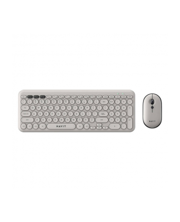 Zestaw klawiatura + mysz Havit KB254GCM Szary nr 2