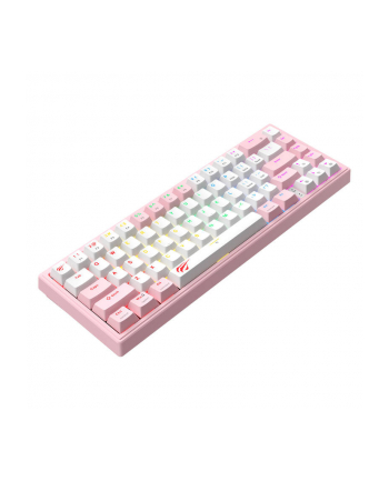 Klawiatura Havit KB874L Różowo-Biała (KB874LPINK) nr 2