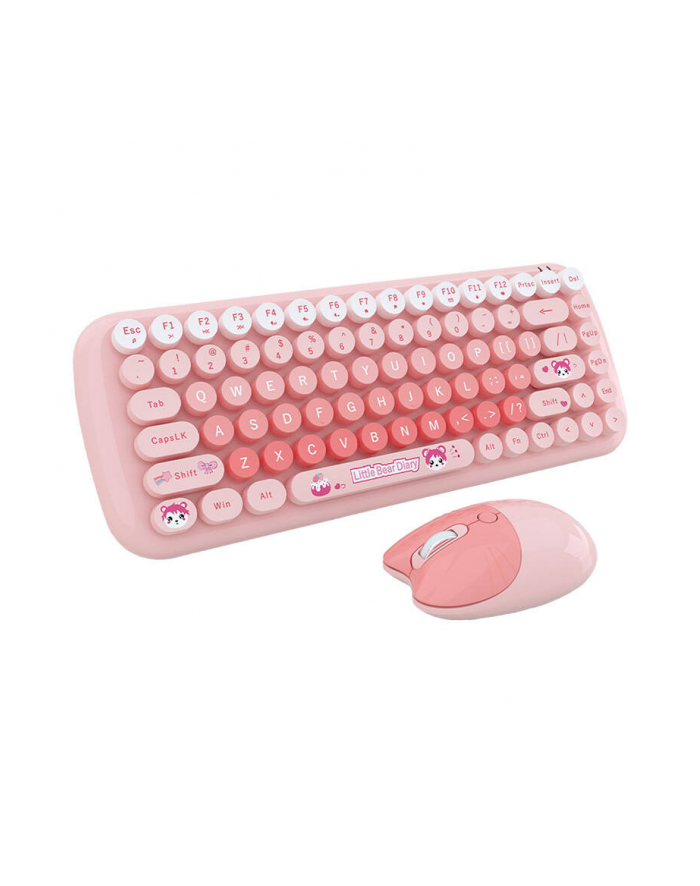 Zestaw klawiatura + mysz Mofii Candy New 2.4G Różowy (68101) główny