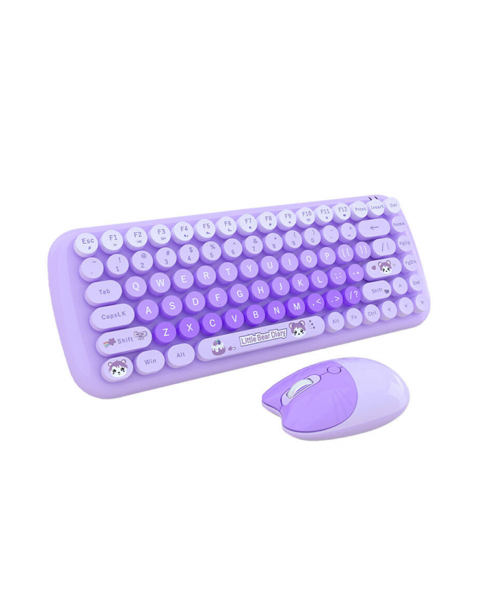 Zestaw klawiaura + mysz Mofii Candy New 2.4G Fioletowy (68102) główny