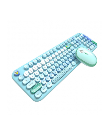 Zestaw klawiatura + mysz Mofii Lovely 2.4G Niebieski (68084) nr 1