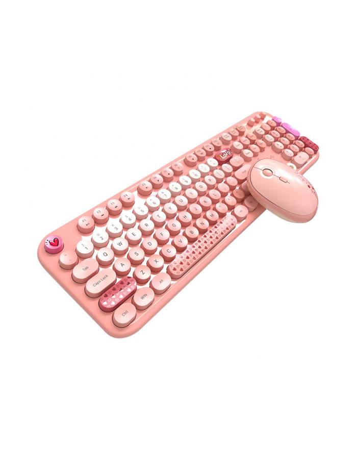 Zestaw klawiatura + mysz Mofii Lovely 2.4G Różowy (68068) główny