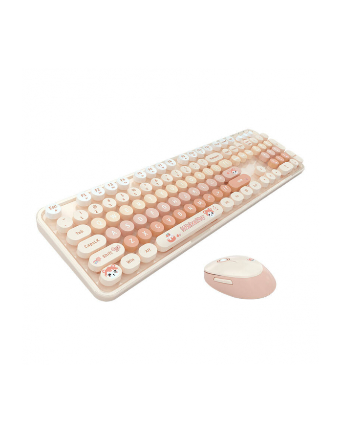 Zestaw klawiatura + mysz Mofii Sweet New 2.4G Pomarańczowa (68098) główny