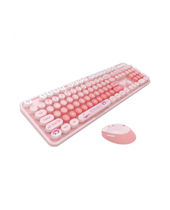 Zestaw klawiatura + mysz Mofii Sweet new 2.4G Różowy (68090) nr 1