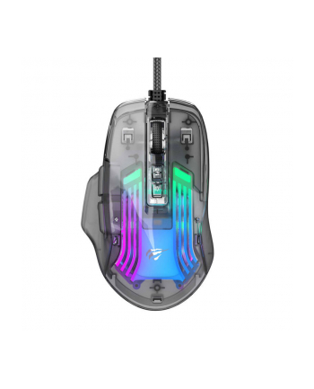 Mysz gamingowa Havit MS1011SE transparentny/czarny nr 2