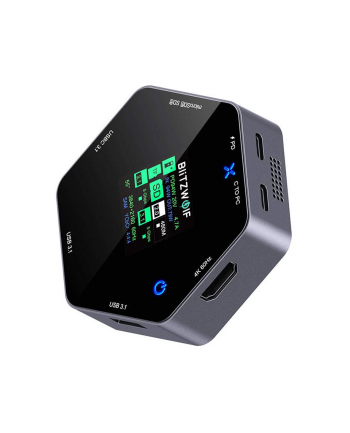 Blitzwolf Stacja dokująca 8w1 BW-TH16 USB 100W LCD Smart Display (BWTH16)