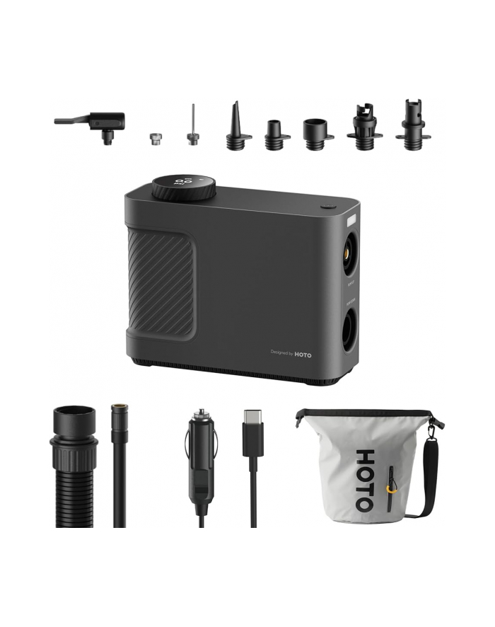 Hoto Kompresor Przenośny Qwcqb002 3X 2500Mah 150Psi 350L 12V główny