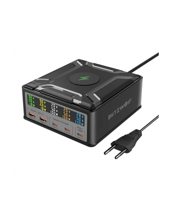 Blitzwolf BW-S28 Ładowarka Sieciowa i Bezprzewodowa Qi PD3.1 QC4+ 6w1 260W nr 1