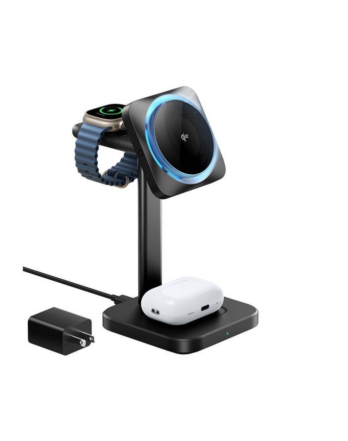 Esr Qi2 Bezprzewodowa Stacja Ładująca 3W1 Do Iphone/Apple Watch/Airpods główny