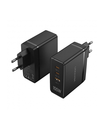 Vention Fegb0 Eu 2Xusb C 1Xusb A 100W 30W Gan Czarna nr 1