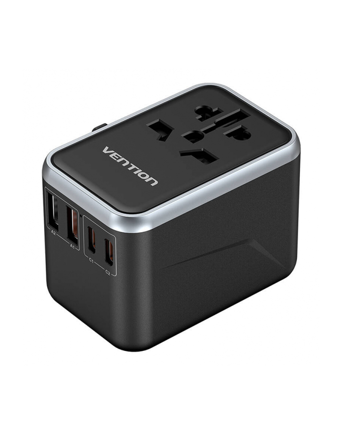 Vention Ładowarka Sieciowa Adapter Podróżny Różne Wtyczki Usb-c Usb GaN 65W główny