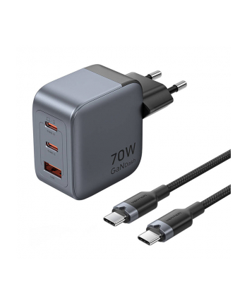 Gan Vention Usb C A 70W Kabel 1M Szara nr 2