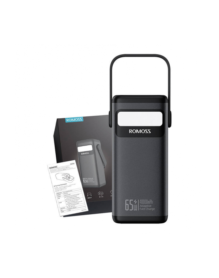Romoss Pmt40 40000Mah 65W Czarny główny