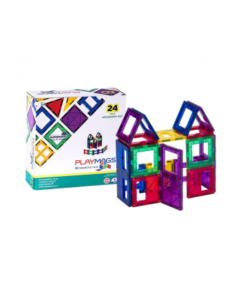 Playmags Klocki Magnetyczne 3D 162 Zestaw 24El. nr 2