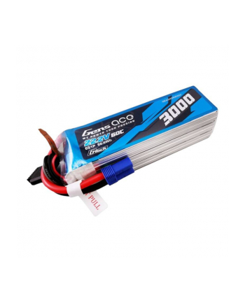 Gens Ace Gtech 3000Mah 22.2V 60C 6S1P Lipo Z Konektorem Ec5 Plug (65557)