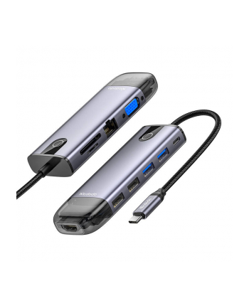 Mcdodo Hub 10w1 Usb-c RJ-45 Vga Hdmi 4K do Macbook (HU7420) nr 1