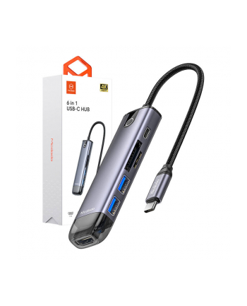 Mcdodo Hub 6w1 Usb-c RJ-45 Vga Hdmi 4K Macbook M1 (682100031A) nr 1