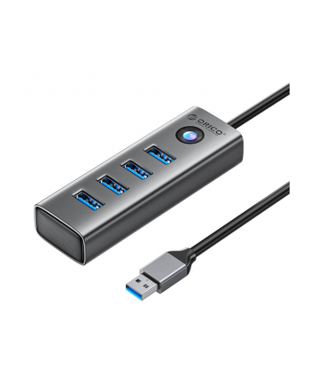 Orico Adapter Hub PDD4U USB do 4x USB 3.0 (szary) (PDD4UU3015GYEPIP)