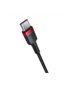Kabel przewód USB Typ-C do Typ-C 100cm Baseus Cafule Quick Charge 3.0, 100W, 5A, PD 2.0 z obsługą szybkiego ładowania - czarno-szaro-czerwony 2 szt ( - nr 5
