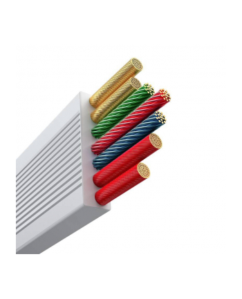 Kabel przewód Baseus Free2Draw CB000084 zwijany USB-C - Lightning / USB-C / micro USB 100W 1.1m - biały nr 1