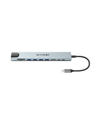 Blitzwolf Stacja dokująca BW-TH5 10w1 USB-C (srebrny) (67536)