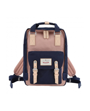 Himawari 188L 14 Laptop Plecak Navy Niebieski And Różowny