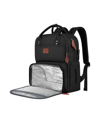 Matein Laptop Plecak / Lunch Bag 15.6 Usb Czarny