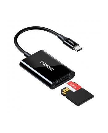 Czytnik kart UGREEN SD / microSD na USB 3.0 / USB Typ-C CM265 (czarny) (35622)