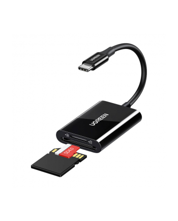 Czytnik kart UGREEN SD / microSD na USB 3.0 / USB Typ-C CM265 (czarny) (35622)