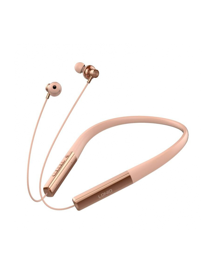 Ldnio Słuchawki bezprzewodowe typu neckband N01 (różowe złoto) (489510) główny