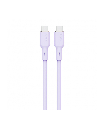 Aukey Kabel USB-C do USB-C CB-SCC102, 100W, 1.8m (lawendowy)