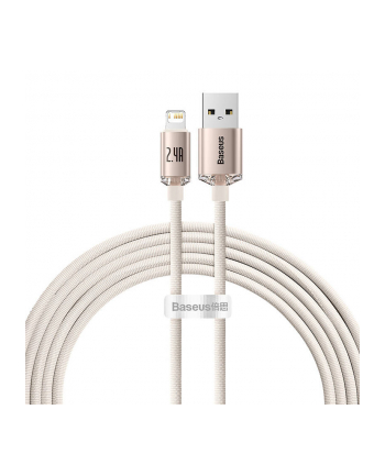 Baseus Baseus Crystal Shine Series Kabel Usb - Lightning Różowy (Cajy001204) nr 2