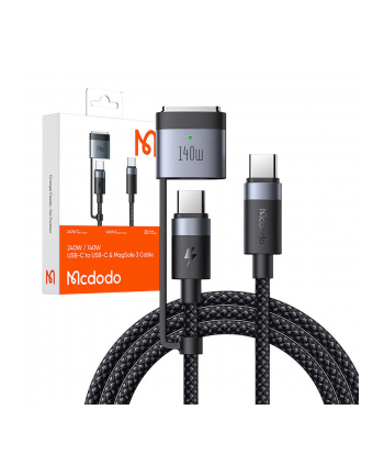 Mcdodo Kabel Do Zasilacza Ładowania Macbook Air Pro Usb-C Magsafe 3 140W 2M