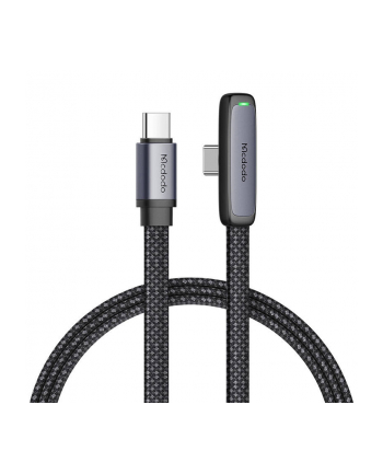 Mcdodo Kabel Usb-C Kątowy Szybkie Ładowanie Usb Typ C 3A 65W Czarny 1M