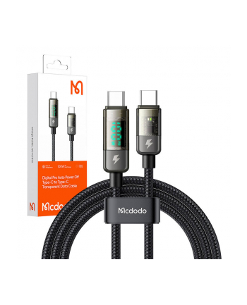 Mcdodo Kabel Usb-C Do Ca-3611, Auto Power Off, Pd 100W, 1.8M (Czarny) ]]