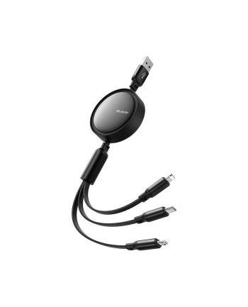 Mcdodo Kabel 3w1 USB do USB-C / Lightning / Micro USB, CA-7256, 3.5A, 1.2m (czarny)