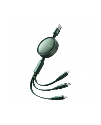 Mcdodo Kabel 3w1 USB do USB-C / Lightning / Micro USB, CA-7257, 3.5A, 1.2m (zielony)