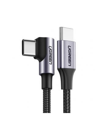 Ugreen Kabel Usb-C Do Us255, 3M, 60W, Kątowy (Czarny) ]]