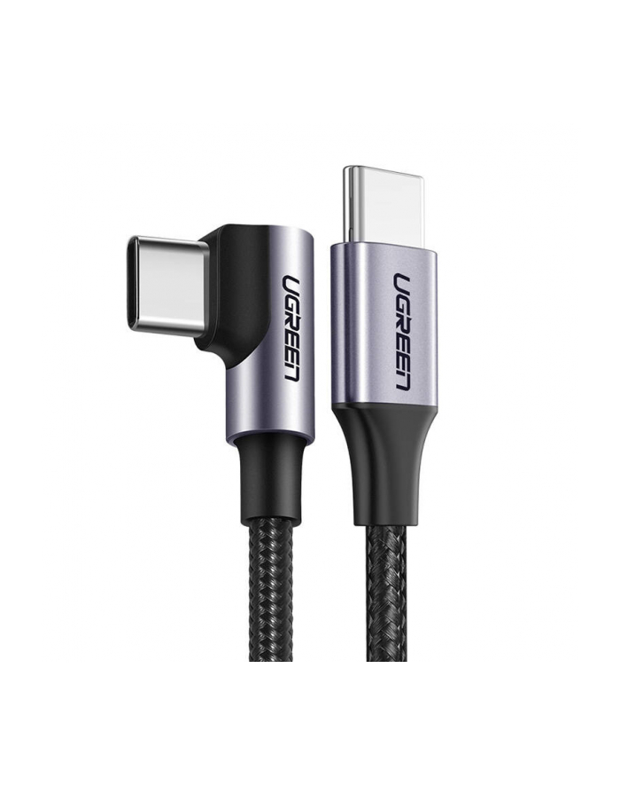 Ugreen Kabel Usb-C Do Us255, 3M, 60W, Kątowy (Czarny) ]] główny