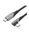 Vention Kabel kątowy USB TAKHF USB-C do USB-C 5A (szary) - nr 1