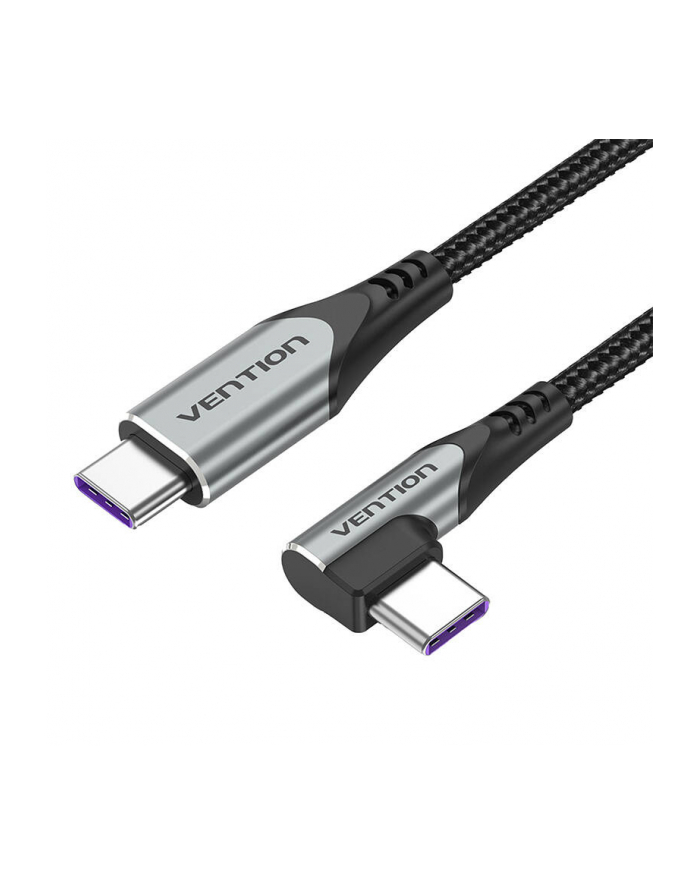 Vention Kabel kątowy USB 2.0 TAKHG C do C 5A 1,5m (szary) główny