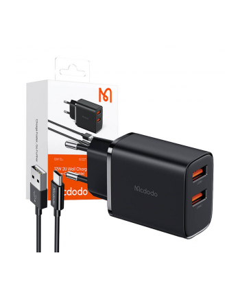 Mcdodo Uniwersalna Ładowarka Sieciowa 2Xusb 12W Szybki Kabel Usb C 1M nr 1