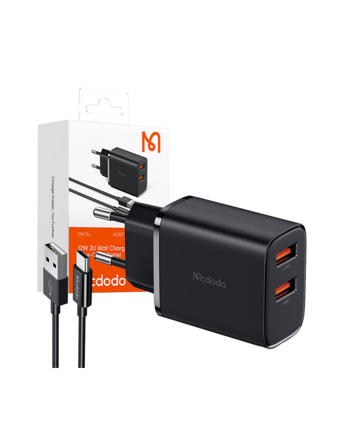 Mcdodo Uniwersalna Ładowarka Sieciowa 2Xusb 12W Szybki Kabel Usb C 1M główny