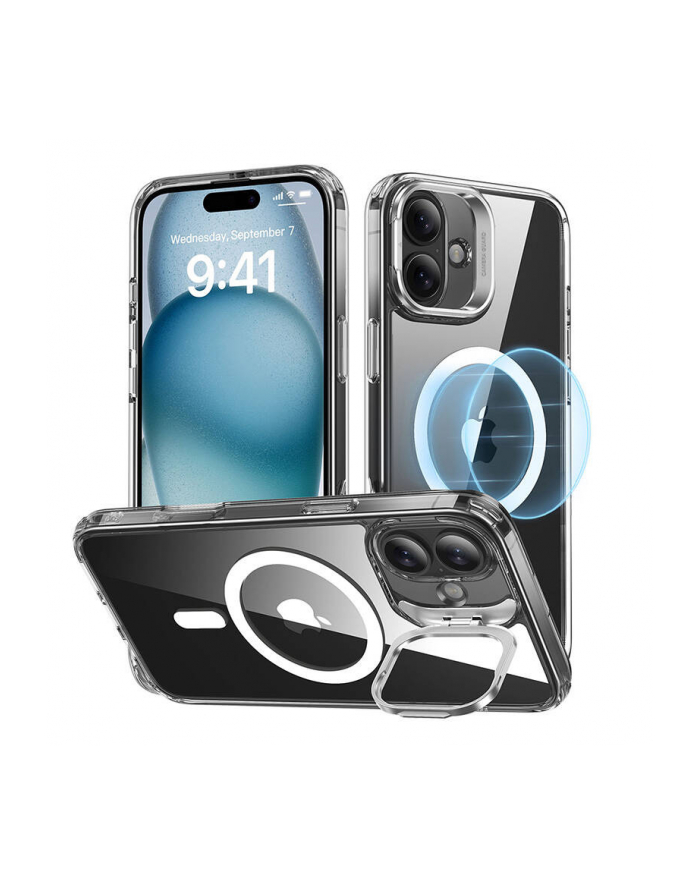 Esr Classic Hybrid Halolock Case With Stand For Iphone 16 Clear główny